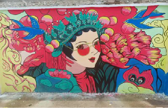  泸县墙体彩绘-网红墙