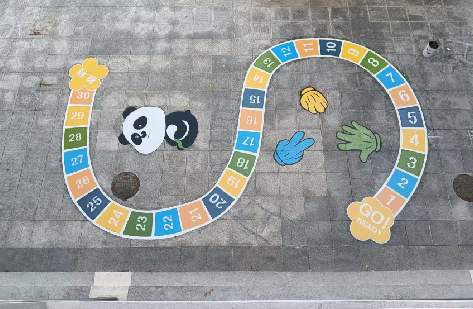  泸县地面游戏彩绘