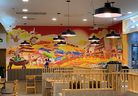  泸县商业空间彩绘介绍。