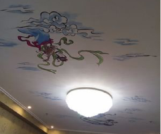  泸县如何快速绘制天花板上的手绘墙？